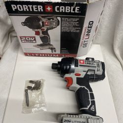 PORTER CABLE 20V MAX Li-Ion 1/4 in. Impact Driver Drill PCC640 TOOL ONLY New