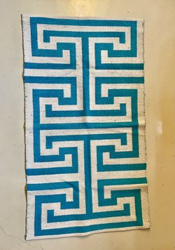 Greek Key Floor Mat 50x28