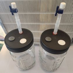 Mushroom Liquid Culture Modified Lids, Wide Mouth 