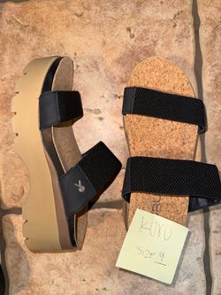 KURU Platform Sandals Size 9