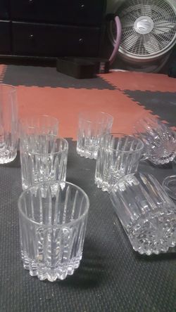 Crystal cocktail glasses