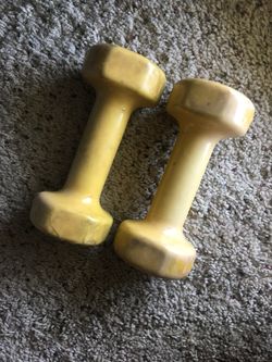 Five pound dumbbells
