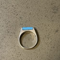 Vintage Native American 925 Sterling Silver Turquoise Ring Size 5 