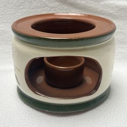 Stangl Pottery 1950’s Candle Warmer Stand Magnolia  Pattern Vtg Mid Century Modern 