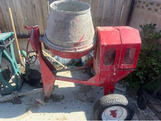 Gas concrete mixer and tool box for sale