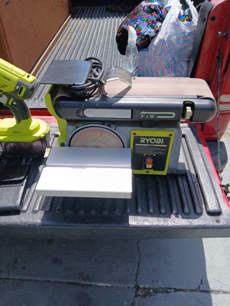 Ryobi Table Top Belt Sander Very Good Cond