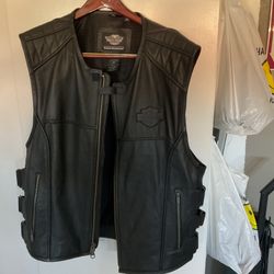 Men’s 2xl Harley Davidson Leather Vest