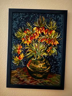 Needlepoint art Vincent Can Gogh