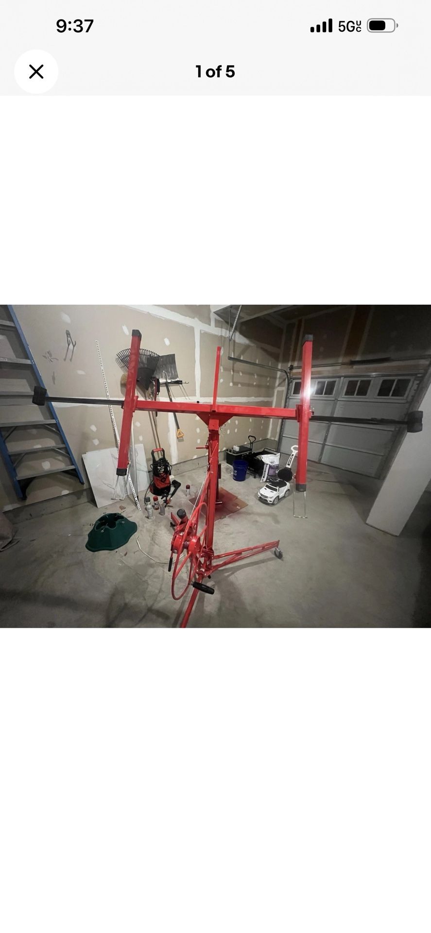 11ft Drywall Lift Red