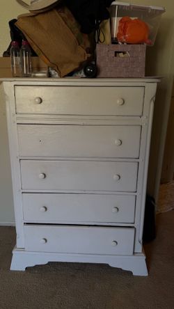 White dresser