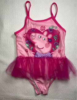Disney Store Princess Girls Swimsuit Swimdress Pink Size 3