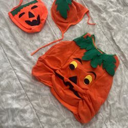 jack-o'-lantern Halloween costume set