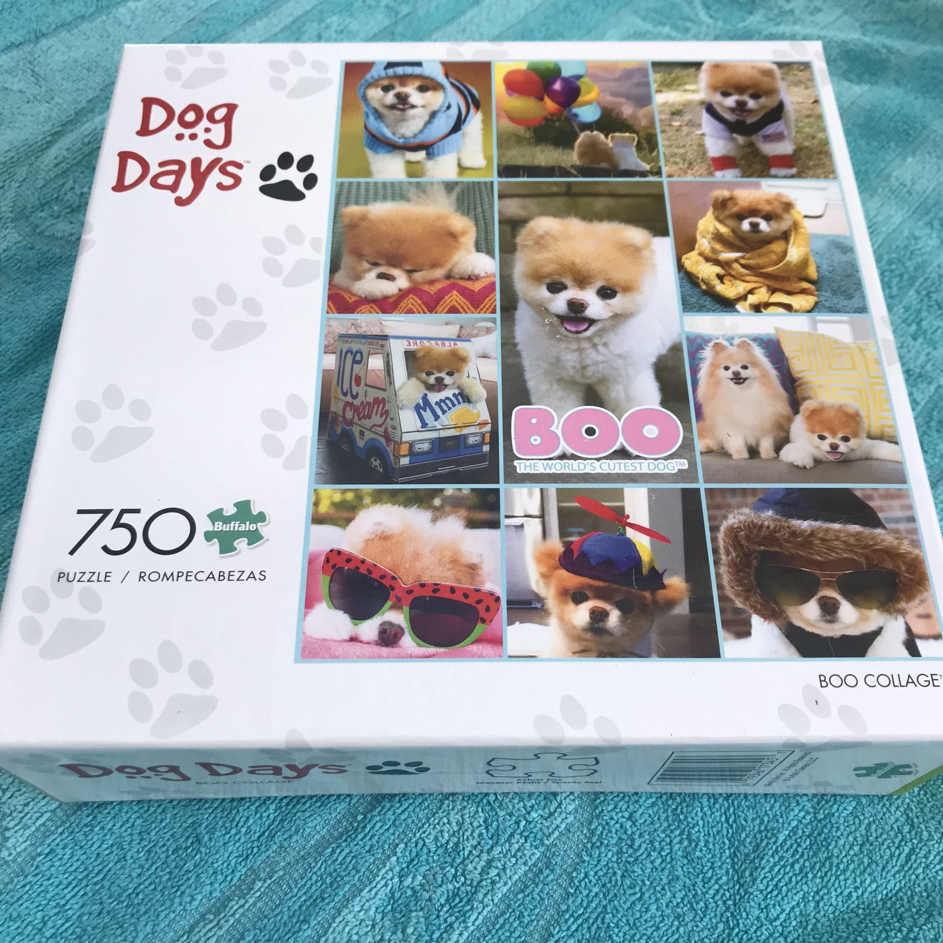 NEW!! 750 piece jigsaw puzzle DOG DAYS BOO COLLAGE