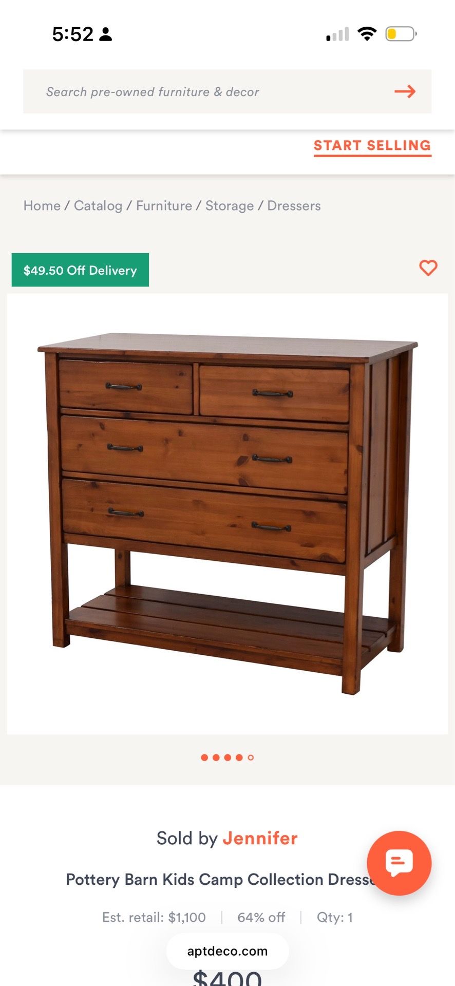 Pottery Barn Kids Camp Collection Dresser