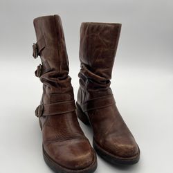 (90) All Brown Boots Size 7 Womens 