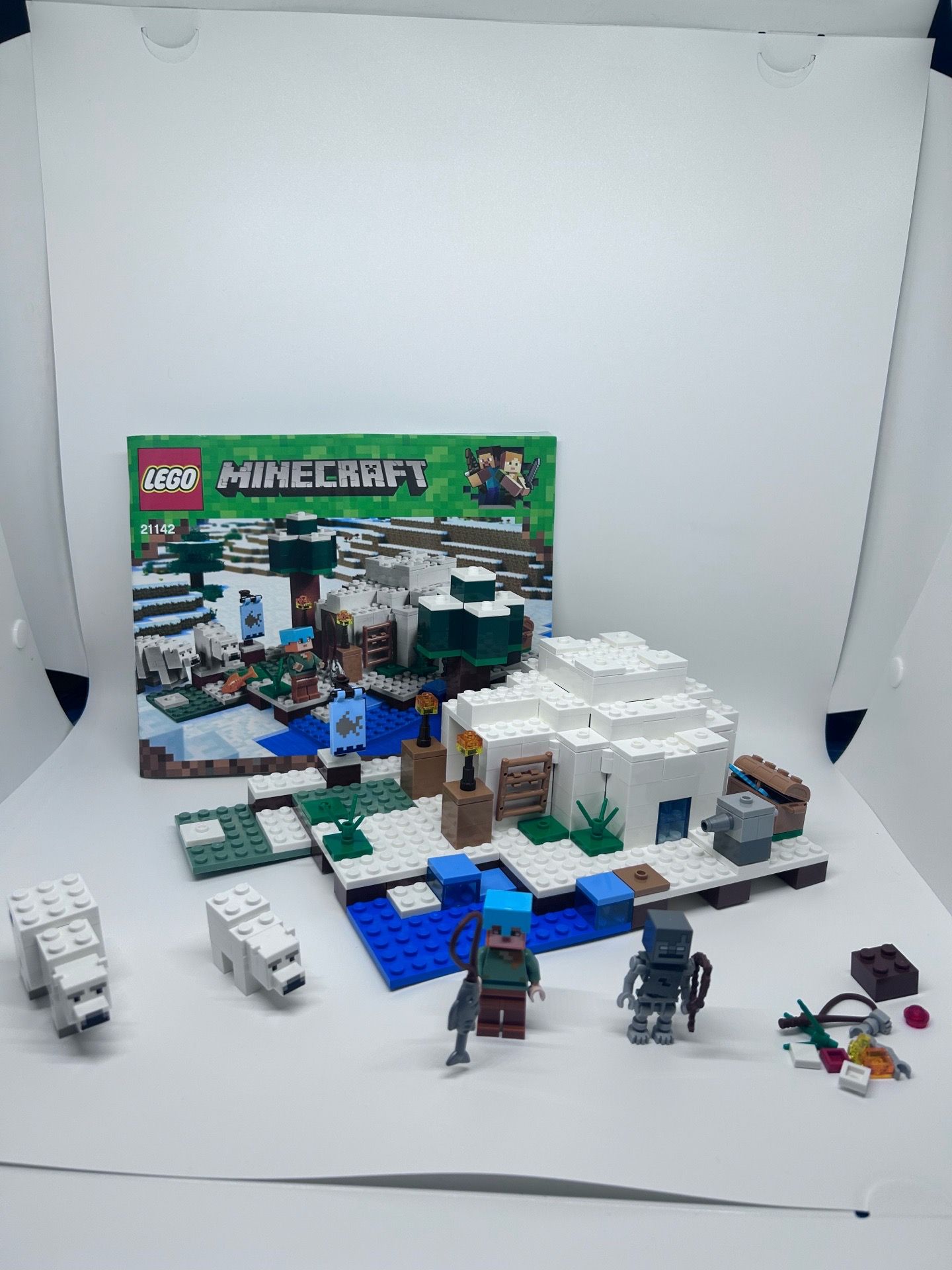 LEGO Minecraft: The Polar Igloo Set (21124) 100% Complete