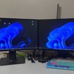 Two Monitors: 24' Alienware AW2518Hf and 24' ASUS VG245H