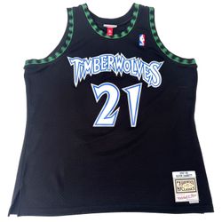 Authentic Kevin Garnett Mitchell & Ness 97-98 Timberwolves Jersey XL