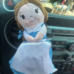 Disney Princess Belle Beauty and The Beast 6 Soft Plush Doll Blue Dress