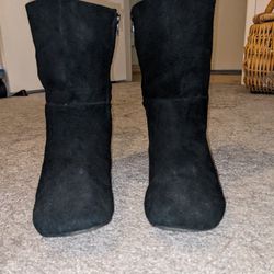 Women's PureJill Black Suede Boot -Size 8