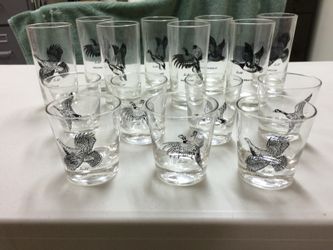 Wild Bird Highball and Cocktail Glasses