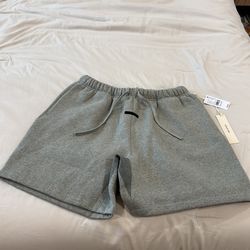 Fear of God ESSENTIALS Concrete Heather Signature Classic Sweat Shorts