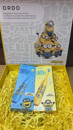 Ordo Minions Sonic Kids Battery Toothbrushes x2