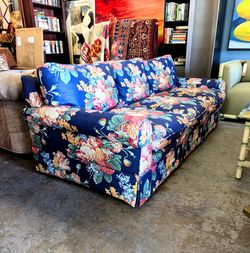 Blue Floral Sofa at BoneJax