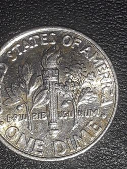 2015 roosevelt dime double di + missing clad layer on obverse