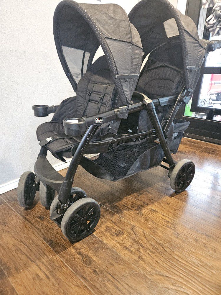 chicco double stroller