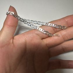Marine Cut Silver Bracelet 