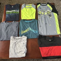 🏃🏻‍♂️ Athletic Wear Shirts LOT Size Youth Kids XL from smoke and pet free home in like new condition.   Brands include NFL Seahawks, 3 by Children’s