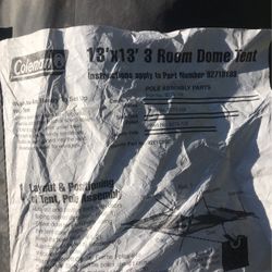 13x13 Coleman Tent
