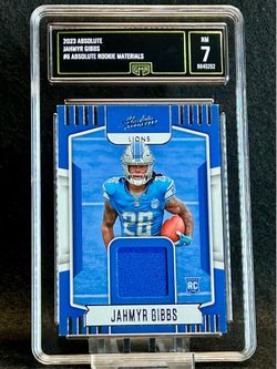 2023 Absolute 🔥 Jahmyr Gibbs 🔥 Absolute Rookie Materials GMA 7 NM 💎 - Detroit Lions