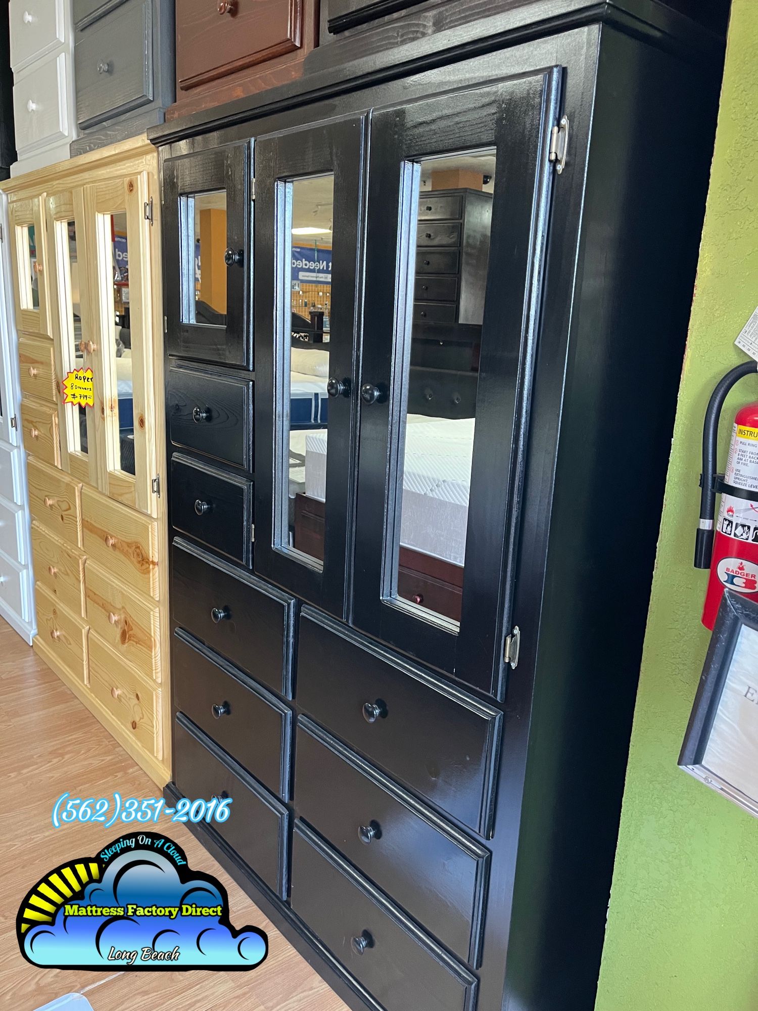 Black XL wardrobe Clóset New Ropero Pinewood Dresser