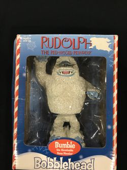 New 2002 Bumble Bobblehead Rudolph the Red Nose Reindeer Collector Series