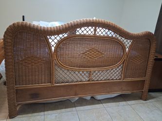 King Size Wicker Headboard
