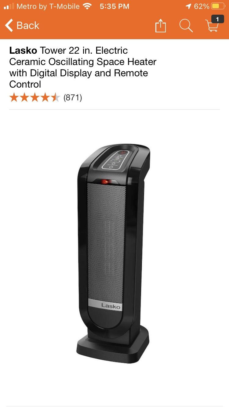 LASKO DIGITAL CERAMIC HEATER