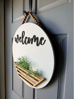 Front Door Seasonal Welcome Sign