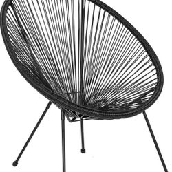 Barton Outdoor Acapulco All-Weather Patio Bistro set 2 Chairs, Black