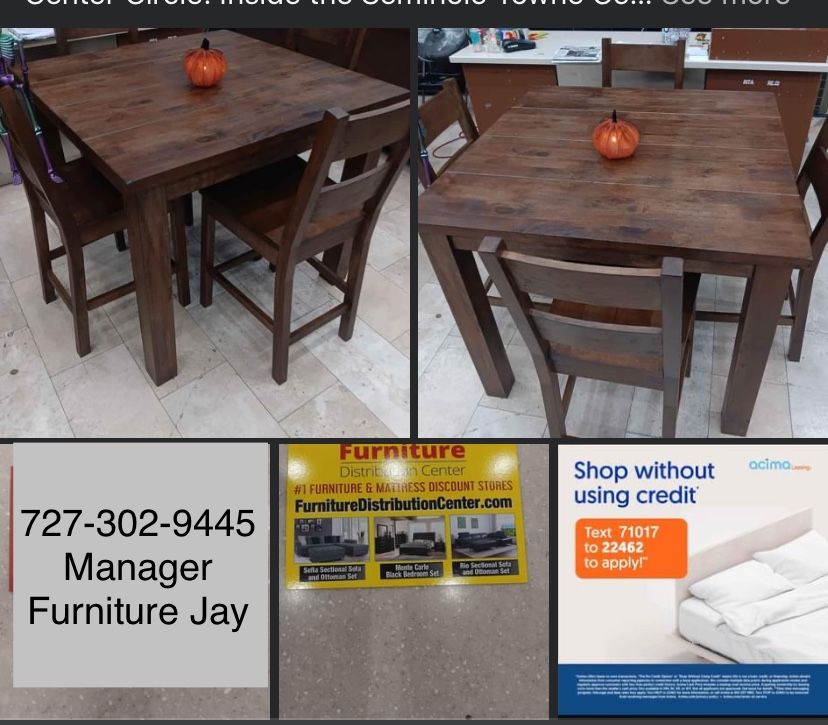 We Sell Tables With Chairs! WHOLE SETS BRAND NEW! 🖤🎄BLACK FRIDAY STARTS NOW! ALL NOVEMBER LOWEST PRICES IN FLORIDA FOR BEST QUALITY@727-302-9445 FRE