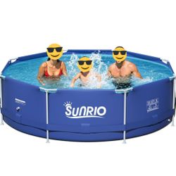 Swimming Pool 💥Albercas 10ft x 30in METAL FRAME SUNRIO💥NEW IN BOXES