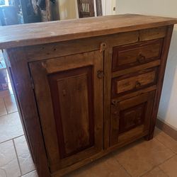 Dresser Or Buffet And Headboard  Solid 