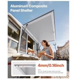 Concession Window 60x36 in, Aluminum Alloy