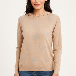 beige hoodie sweater