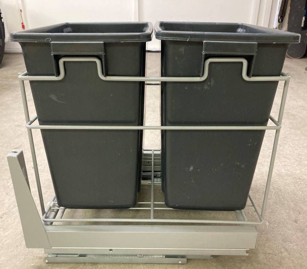 Sliding Pull-Out Garbage Trash Recycling Bins for Kitchen Cabinets