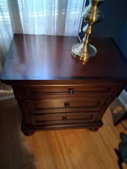 Ashley Porter bed frame 7 drawer dresser, and night stand set