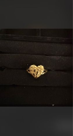 Nugget ring heart
