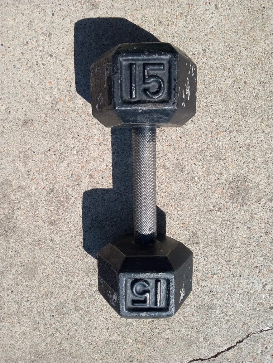 15 Lb Hex Dumbbell