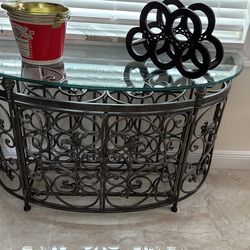 Wine Table With Side Table